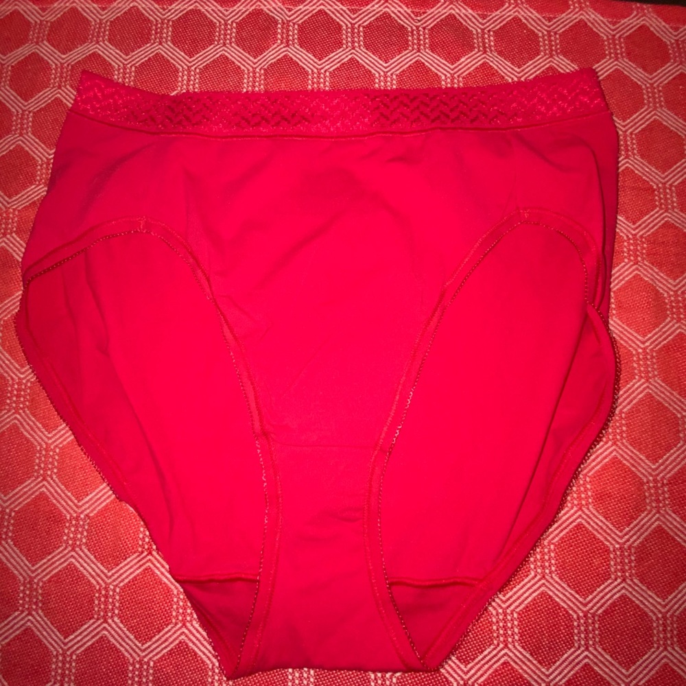 NWOT Jockey red high cut brief panties size 7